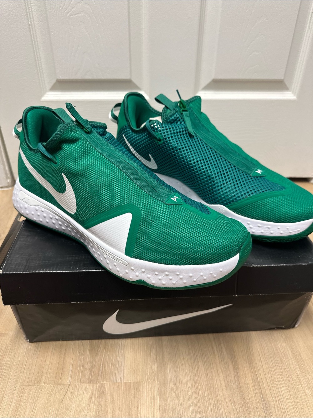 Nike PG 4 TB Promo Paul George Basketball Shoes Mens 17 Green White CW4134-300